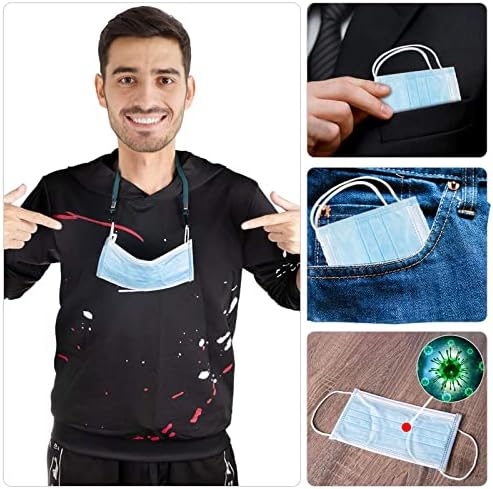 Paquete de 10 - Lanyard para mascarilla, alivio de presión en las orejas, longitud ajustable, adecuado para adultos y niños, soporte para mascarilla - imagen 2
