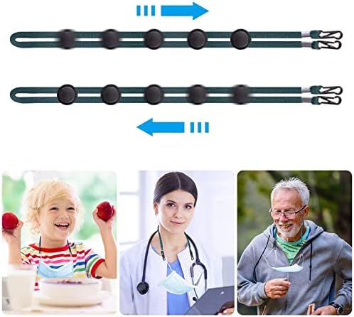 Paquete de 10 - Lanyard para mascarilla, alivio de presión en las orejas, longitud ajustable, adecuado para adultos y niños, soporte para mascarilla - imagen 3