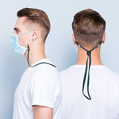 Paquete de 10 - Lanyard para mascarilla, alivio de presión en las orejas, longitud ajustable, adecuado para adultos y niños, soporte para mascarilla - imagen 4