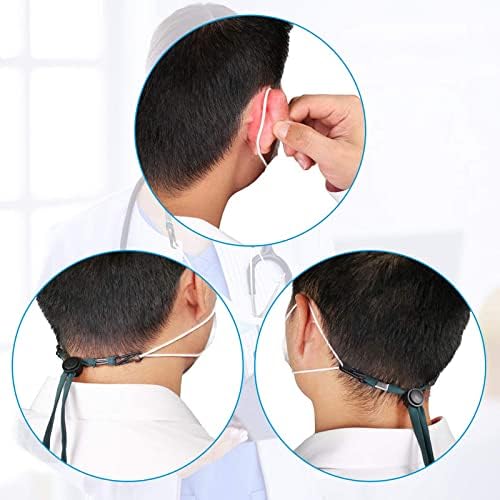 Paquete de 10 - Lanyard para mascarilla, alivio de presión en las orejas, longitud ajustable, adecuado para adultos y niños, soporte para mascarilla - imagen 5