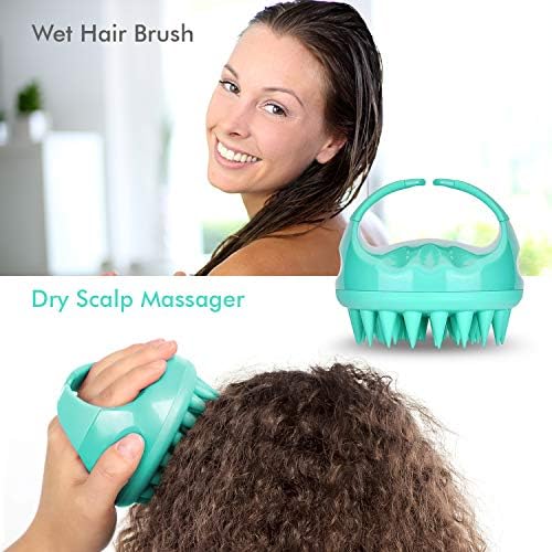 Cepillo Masajeador de Cuero Cabelludo SAVION - Exfoliador para Dandruff y Picazón - Cepillo de Silicona Suave para Cabello Húmedo y Seco - Para Todos - imagen 3
