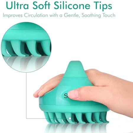 Cepillo Masajeador de Cuero Cabelludo SAVION - Exfoliador para Dandruff y Picazón - Cepillo de Silicona Suave para Cabello Húmedo y Seco - Para Todos - imagen 5