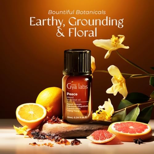 Mezcla de Aceites Esenciales Gya Labs Peace para Difusor, Aromaterapia, Fabricación de Velas y DIY - Ingredientes de Incienso, Toronja y Pachulí (10 - imagen 3