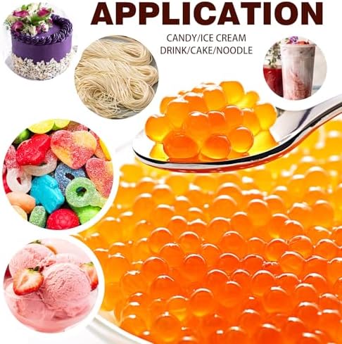 Polvo de Alginato de Sodio - 4oz, Espesor Alimentario Natural, Agente Gelificante para Postres, Bolas de Caviar, Helados, Panes de Carne, - imagen 4