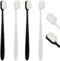 Cepillo de Dientes Ouligay 4 Piezas con 20,000 Micro Nano Cerdas - Extra Suave para Dientes Sensibles, Cepillo Manual para Adultos - imagen 1