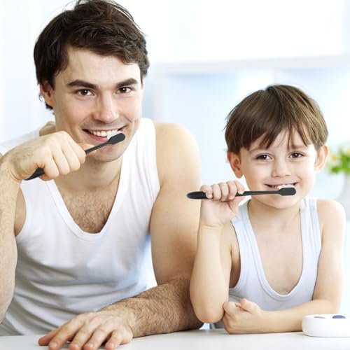 Cepillo de Dientes Ouligay 4 Piezas con 20,000 Micro Nano Cerdas - Extra Suave para Dientes Sensibles, Cepillo Manual para Adultos - imagen 5