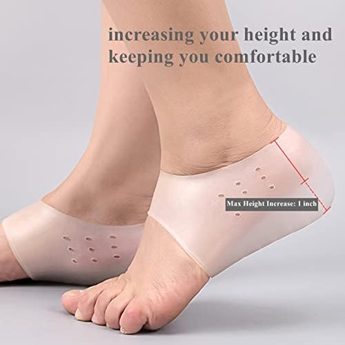 Plantillas para Aumento de Altura, Almohadillas Silicona Invisibles Antideslizantes, Protectores de Talón Universales para Hombres y Mujeres - imagen 2
