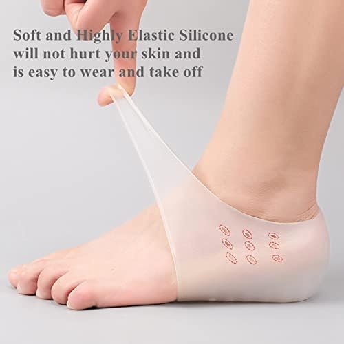 Plantillas para Aumento de Altura, Almohadillas Silicona Invisibles Antideslizantes, Protectores de Talón Universales para Hombres y Mujeres - imagen 4