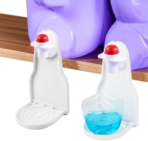 Soporte para Dispensador de Detergente de Lavandería 2PCS, Capturador de Goteo de Suavizante, Limpieza Fácil y Organización Sin Desorden - imagen 1