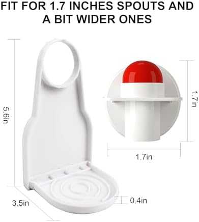 Soporte para Dispensador de Detergente de Lavandería 2PCS, Capturador de Goteo de Suavizante, Limpieza Fácil y Organización Sin Desorden - imagen 2
