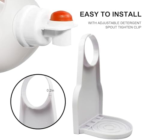 Soporte para Dispensador de Detergente de Lavandería 2PCS, Capturador de Goteo de Suavizante, Limpieza Fácil y Organización Sin Desorden - imagen 3