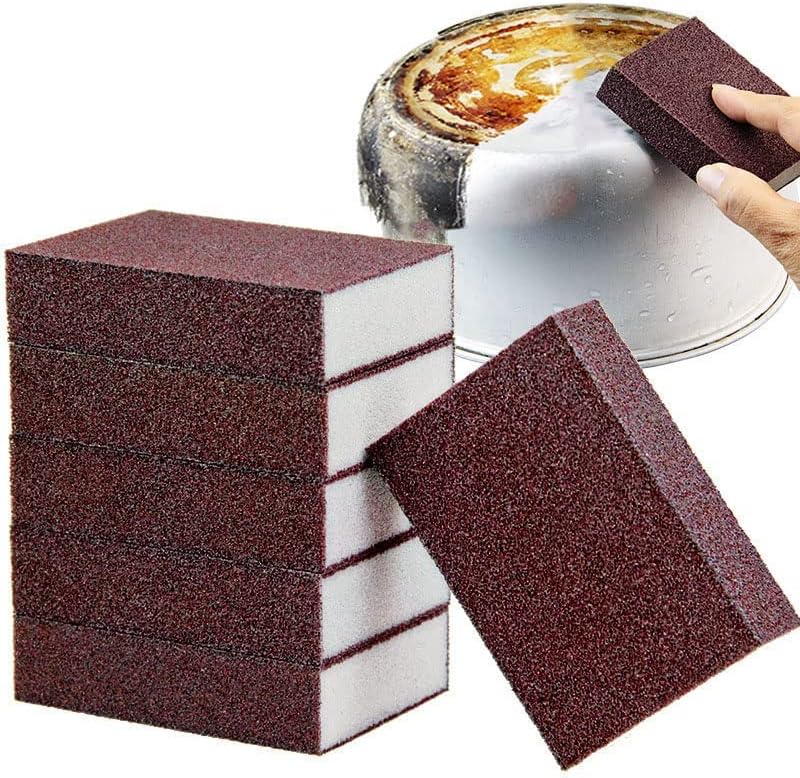 JCKHXG Paquete de 5 Esponjas Mágicas de Emery, Esponja de Nano Carborundum, Cepillo Limpiador para Ollas y Sartenes, Esponja Antioxidante para - imagen 1