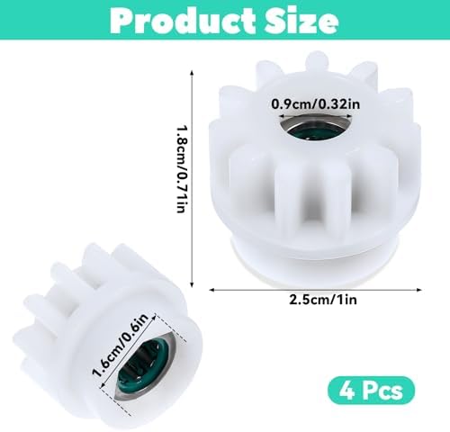Repuestos para Mop Larrel 4 Pzs, Rodamiento de Pedal para Cubeta Ocedar, Engranajes de Clutch Unidireccional, Compatible con Mops de 90% en el Mercado - imagen 2