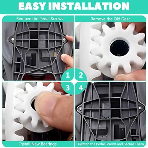 Repuestos para Mop Larrel 4 Pzs, Rodamiento de Pedal para Cubeta Ocedar, Engranajes de Clutch Unidireccional, Compatible con Mops de 90% en el Mercado - imagen 4