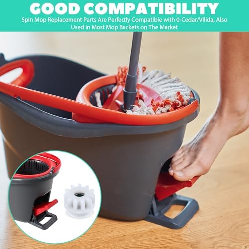 Repuestos para Mop Larrel 4 Pzs, Rodamiento de Pedal para Cubeta Ocedar, Engranajes de Clutch Unidireccional, Compatible con Mops de 90% en el Mercado - imagen 6