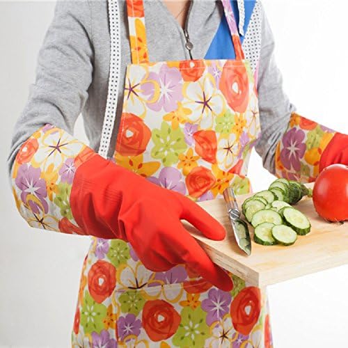 Guantes de Limpieza de Goma Treenewbid para Cocina con Forro Cálido, Impermeables y Resistentes, Talla Grande, 2 Pares - imagen 3