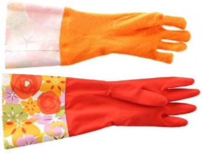 Guantes de Limpieza de Goma Treenewbid para Cocina con Forro Cálido, Impermeables y Resistentes, Talla Grande, 2 Pares - imagen 5