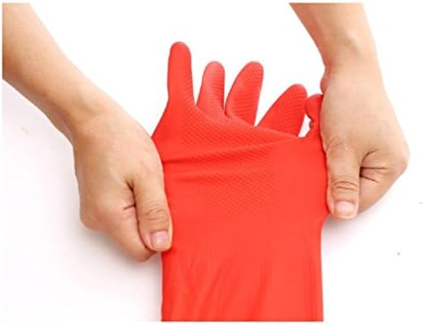 Guantes de Limpieza de Goma Treenewbid para Cocina con Forro Cálido, Impermeables y Resistentes, Talla Grande, 2 Pares - imagen 7