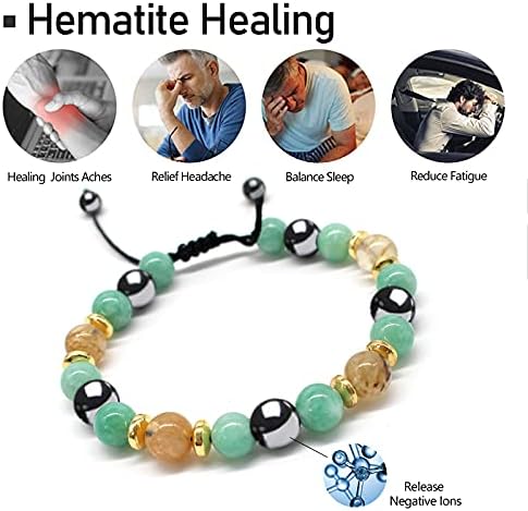 Pulsera de Atracción de Dinero - Pulsera de Cristal Citrino para Hombres y Mujeres - Amuleto de Riqueza, Prosperidad y Abundancia, Pulsera de Energía - imagen 3