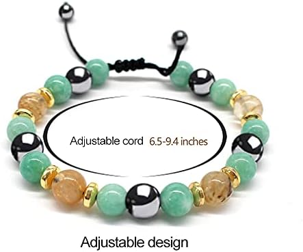 Pulsera de Atracción de Dinero - Pulsera de Cristal Citrino para Hombres y Mujeres - Amuleto de Riqueza, Prosperidad y Abundancia, Pulsera de Energía - imagen 6