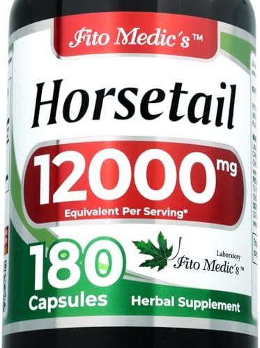 Extracto de Cola de Caballo FITO MEDIC'S | Cápsulas de Hierba Entera | 180 Cápsulas | Suplemento Herbal Concentrado y de Alta Absorción - imagen 1