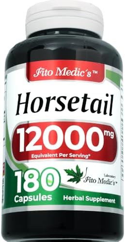 Extracto de Cola de Caballo FITO MEDIC'S | Cápsulas de Hierba Entera | 180 Cápsulas | Suplemento Herbal Concentrado y de Alta Absorción - imagen 2