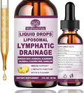 Gotas para Drenaje Linfático Orgánicas, Suplementos de Limpieza Linfática y Soporte Inmunológico con Equinácea, Bardana, Saúco y Diente de León, 2 Fl - imagen 1