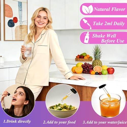 Gotas para Drenaje Linfático Orgánicas, Suplementos de Limpieza Linfática y Soporte Inmunológico con Equinácea, Bardana, Saúco y Diente de León, 2 Fl - imagen 7