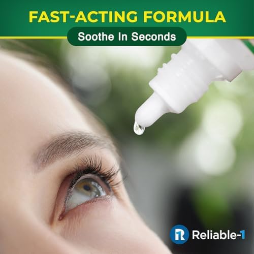 Gotas Lubricantes para Ojos Reliable-1 Laboratories (Alivio de Sequedad) Lágrimas Frescas para Alergias, Lentes de Contacto y Fatiga Visual - imagen 3