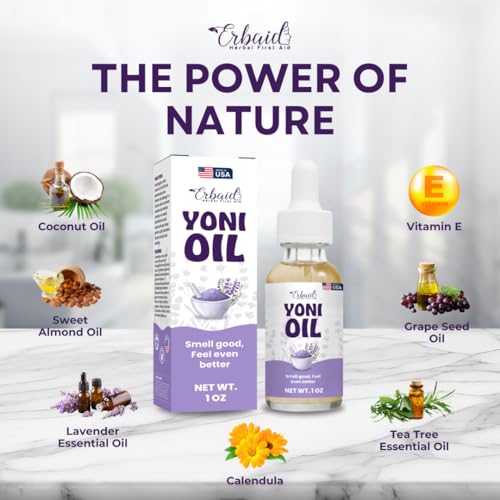 Aceite Yoni – Aceite Natural Femenino para Mujeres, Control de Olores, Manchas Oscuras, Vellos Encarnados y Aclarado de Piel – Suero Herbal - imagen 6