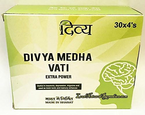 Divya Medha Vati Extra Power - 120 Tabletas para Potenciar la Concentración - imagen 1