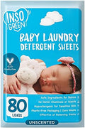 Hojas de Detergente para Ropa de Bebé, 80 Cargas, Sin Fragancia – Suave para Piel Sensible, Ideal para Ropa de Infantes y Niños Pequeños - imagen 1