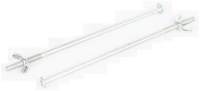 DraCra Paquete de 4 Piezas de Tornillo de Montaje para Empuñadura de Muletas 5.5'' Barra de Metal con Tuerca Ajustable para Ayuda Médica para Adultos - imagen 3