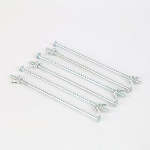 DraCra Paquete de 4 Piezas de Tornillo de Montaje para Empuñadura de Muletas 5.5'' Barra de Metal con Tuerca Ajustable para Ayuda Médica para Adultos - imagen 4