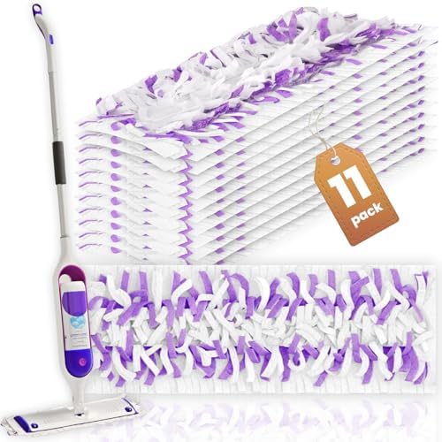 Paquete de 11 Repuestos de Paños Desechables para Mopas Eléctricas Swiffer, Limpiador Multi-Superficie para Pisos de Cerámica, Vinil, Laminado y - imagen 1