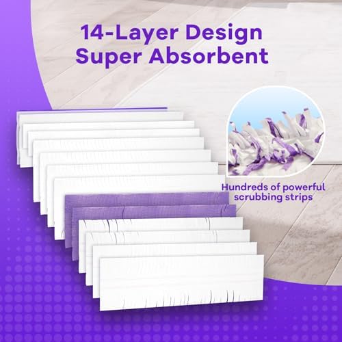Paquete de 11 Repuestos de Paños Desechables para Mopas Eléctricas Swiffer, Limpiador Multi-Superficie para Pisos de Cerámica, Vinil, Laminado y - imagen 4