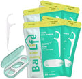 Palillos de Hilo Dental (228 Piezas) - Palillos para Dientes, Hilo Dental para Adultos, 55 Piezas (4 Paquetes) & 8 Piezas Soporte Portátil para Hilo - imagen 1