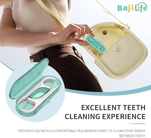 Palillos de Hilo Dental (228 Piezas) - Palillos para Dientes, Hilo Dental para Adultos, 55 Piezas (4 Paquetes) & 8 Piezas Soporte Portátil para Hilo - imagen 6