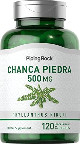 Cápsulas de Chanca Piedra Piping Rock 500mg | 120 Píldoras | Suplemento Herbal | Sin OGM, Libre de Gluten - imagen 1