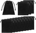 Bolsitas de Terciopelo Exircy 10 Pcs con Cierre, 2.8x3.5 In, Bolsas Negras para Regalos, Bodas, Halloween, Graduaciones y Fiestas de Navidad - imagen 1