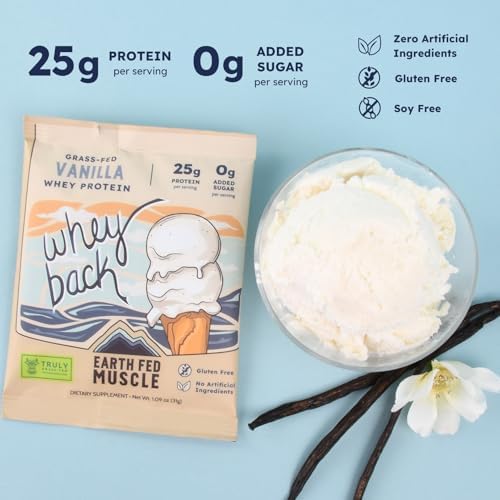 Proteína de Suero de Leche Earth Fed Muscle Back Irish - Aislado de Suero de Leche Certificado NSF, Sin Ingredientes Artificiales, Sin Soja, Sin - imagen 6
