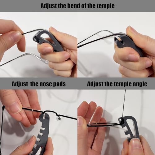Kit de Reparación de Gafas - Herramientas Todo en Uno para Ajuste y Apriete de Gafas con Destornillador, Reemplaza Múltiples Herramientas - imagen 3