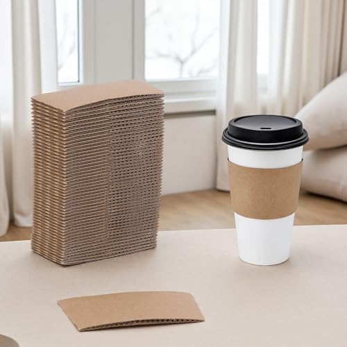 Manga desechable para tazas de café JINSHENHAI, 200 piezas, compatible con tazas de 10-24 oz, ideal para bebidas calientes o frías. - imagen 7