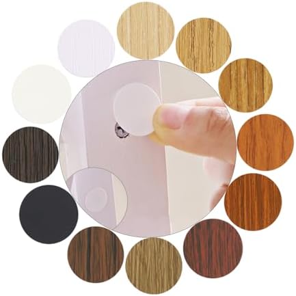 Tapas Adhesivas para Agujeros de Tornillos, 12 Colores Impermeables, 21mm Diámetro, PVC Autoadhesivas, Cubiertas para Reparar Muebles y Gabinetes - imagen 1