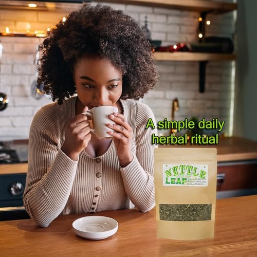 Té de Hoja de Ortiga Orgánica (Urtica Dioica) – Hojas Secas Cortadas y Tamizadas – Té Herbal Premium – Bolsa Re sellable - imagen 4
