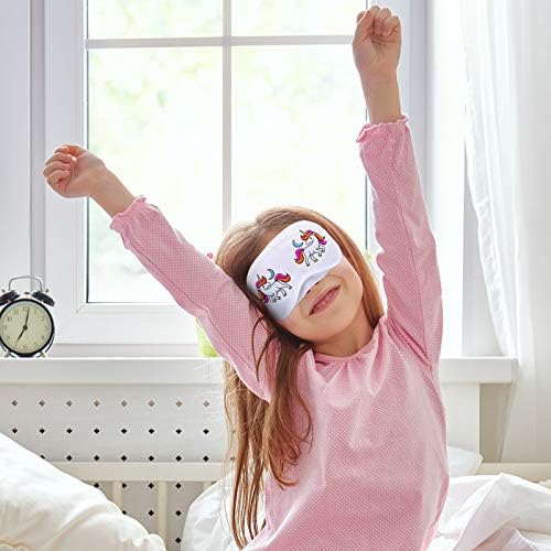 Máscara de Ojos SATINIOR 10 Pzs Blanca - Suministros para Fiesta de Sueño, DIY, Decoración, Incluye 8 Marcadores de Tela para SPA, Viaje, Juegos y - imagen 5