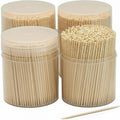 Palillos de Madera Desechables Tradicionales de Un Solo Punto para Alimentos, Hechos de Bambú, a Granel (2,000), 500 por Contenedor, 4 Contenedores - imagen 1