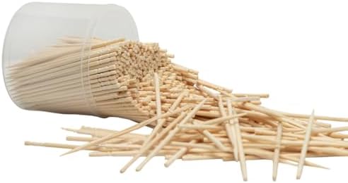 Palillos de Madera Desechables Tradicionales de Un Solo Punto para Alimentos, Hechos de Bambú, a Granel (2,000), 500 por Contenedor, 4 Contenedores - imagen 6
