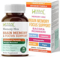 Suplemento Cognitivo Herbal Destination Memory Hrx - Mejora la Memoria y el Enfoque, 60 Cápsulas Vegetarianas, Libre de Gluten y Lácteos - imagen 1