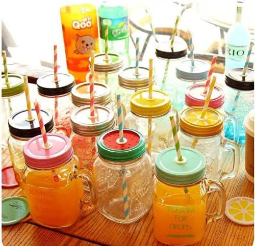 Popotes de Papel Biodegradables Rayados Shuiniba, Popotes para Bebidas de Fiesta y Manualidades, Decoraciones para Baby Shower 7.75 Pulgadas, Paquete - imagen 5